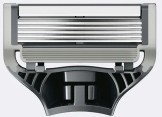 Los Doosje Face 4 scheermes cartridges Zwart/Grijs